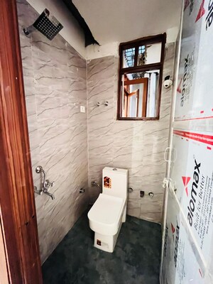 Bathroom in 1 BHK Builder Floor at Saket – for Rent