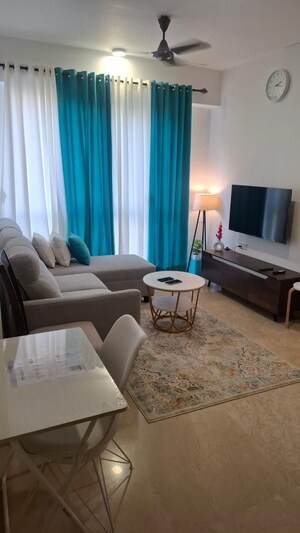 Living Room in 1 BHK Apartment at Hiranandani Zen, Powai – for Rent