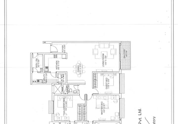 Floor Plan in 3 BHK Apartment at Karle Zenith, Hebbal – for Sale