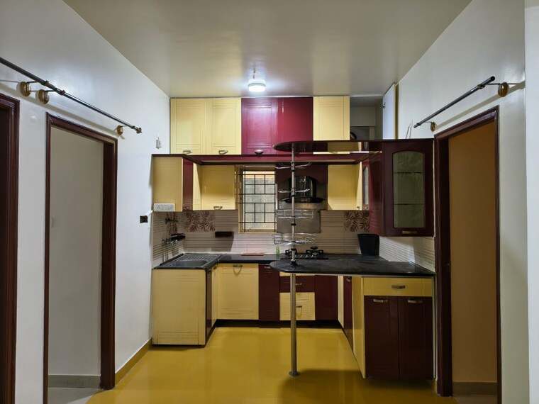 Kitchen, mahaveer-rich 3 Bedroom 1300 Sq.Ft. Apartment In Jalahalli West Bangalore 9333855