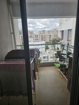 Balcony in 2 BHK Apartment at Kuber Imperia, Wakad – for Rent