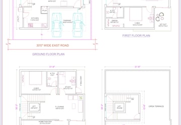 Floor Plan in 4 BHK Villa at Kongar Khurd – for Sale