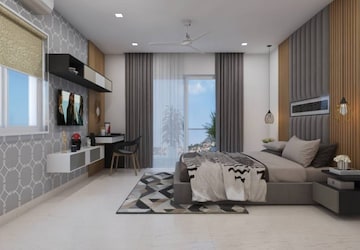 Master Bedroom in 3 BHK Apartment at SAS Diamond Towers, Financial District – for Sale