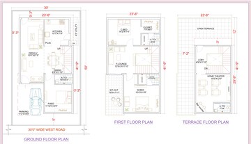 Floor Plan in 3 BHK Villa at Krishna Reddy Pet – for Sale