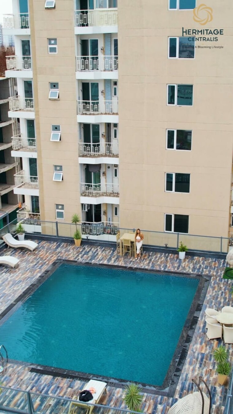 Exterior View, hermitage-centralis 3 Bedroom 1450 Sq.Ft. Apartment In Vip Road Zirakpur 9334701