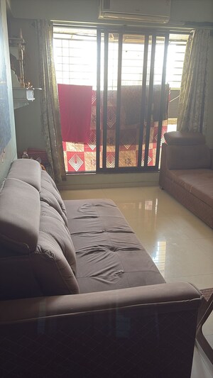 Living Room in 2 BHK Apartment at Satguru Solitaire, Thane West – for Rent