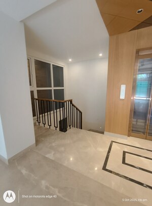 Staircase in 4 BHK Builder Floor at Geetanjali Enclave – for Sale