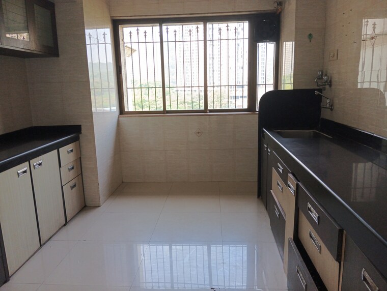 Kitchen, happy-valley 3 Bedroom 1150 Sq.Ft. Apartment In Manpada Thane 9334957