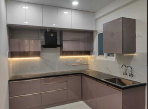 Kitchen in 3 BHK Apartment at Rajapushpa Provincia, Narsingi – for Rent