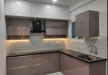 Kitchen in 3 BHK Apartment at Rajapushpa Provincia, Narsingi – for Rent