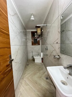 Bathroom in 3 BHK Builder Floor at Saket – for Rent