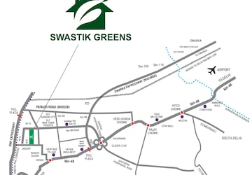 Plot – Map Location View at Prominent Swastik Greens, Manesar Sector 9 - for Sale