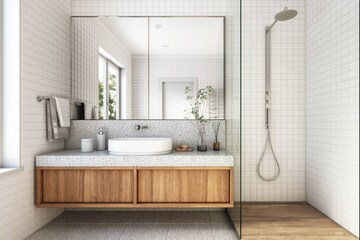 Bathroom in 4 BHK Apartment at Godrej Skyshore, Versova – for Sale