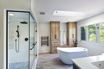 Bathroom in 4 BHK Apartment at Godrej Skyshore, Versova – for Sale