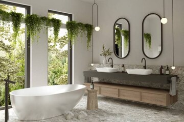 Bathroom in 4 BHK Apartment at Godrej Skyshore, Versova – for Sale