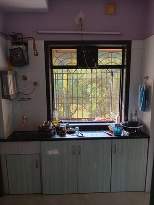 Kitchen in 2 BHK Apartment at Lok Nisarg, Mulund West – for Sale