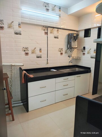 Kitchen in 3 BHK Apartment at Neha Heena Gaurav Jewels, Goregaon East – for Rent