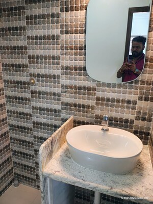 Bathroom in 3 BHK Apartment at Neha Heena Gaurav Jewels, Goregaon East – for Rent