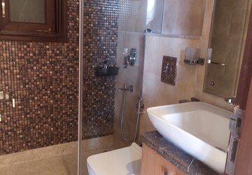 Bathroom in 3 BHK Builder Floor at Chittaranjan Park – for Rent