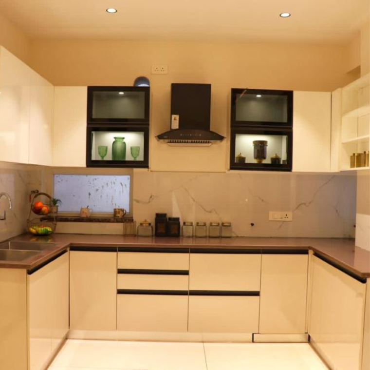 Kitchen, green-valley-residencia 3 Bedroom 1737 Sq.Ft. Apartment In Nagla Road Zirakpur 9335966