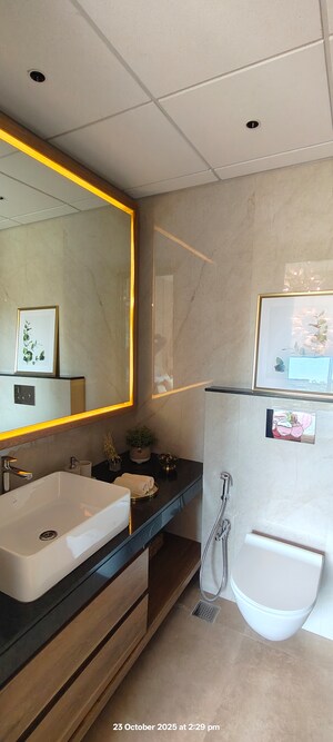 Attached Bathroom in 3 BHK Apartment at Piramal Revanta, Mulund West – for Sale