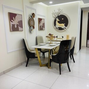 Dining area in 3 BHK Apartment at The Suman Marvelous, Vip Road – for Sale