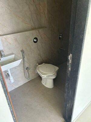 Bathroom in 2 BHK Apartment at Oxford Navrang Crystal, Goregaon West – for Rent