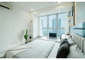 Bedroom in 3 BHK Apartment at Romell Aether, Goregaon East – for Sale