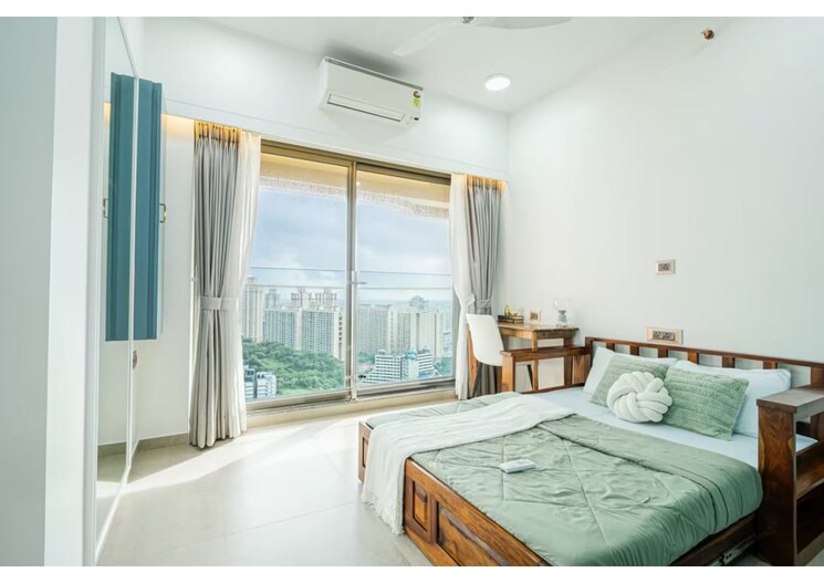 Bedroom, romell-aether 3 Bedroom 997 Sq.Ft. Apartment In Goregaon East Mumbai 9336087