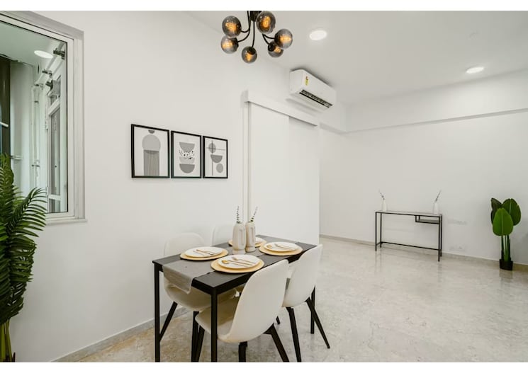 Master Bedroom, romell-aether 3 Bedroom 997 Sq.Ft. Apartment In Goregaon East Mumbai 9336087