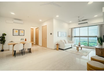 Living Room in 3 BHK Apartment at Romell Aether, Goregaon East – for Sale