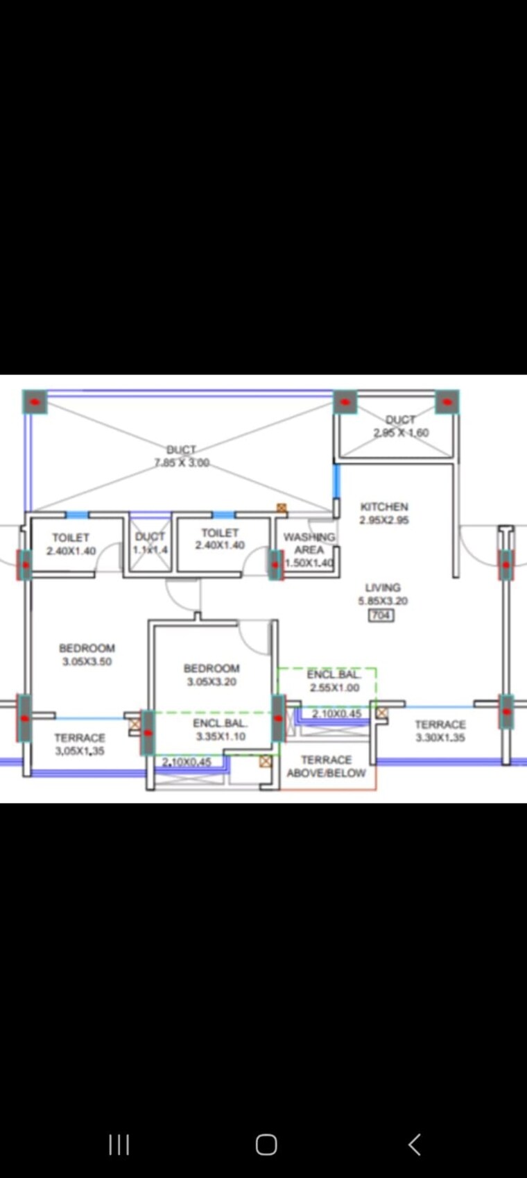 Floor Plan, puraniks-abitante-fiore 2 Bedroom 1050 Sq.Ft. Apartment In Bavdhan Pune 9336093