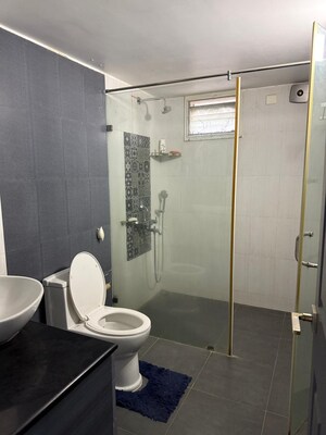 Bathroom in 3 BHK Apartment at Alekhya Jasmine, Madhapur – for Sale