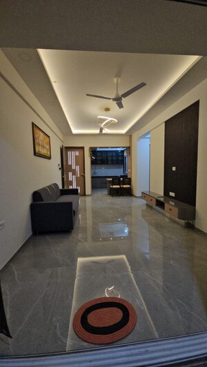 Living Room in 3 BHK Apartment at Gami Asters, Ghansoli – for Rent