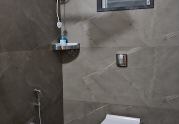 Bathroom in 3 BHK Apartment at Gami Asters, Ghansoli – for Rent