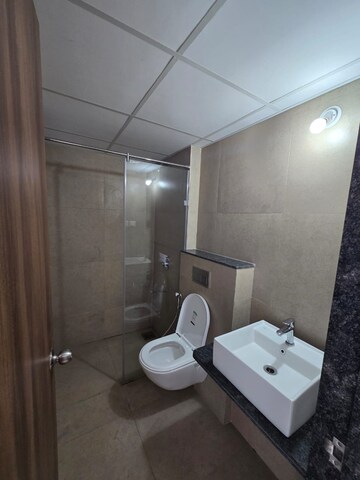 Bathroom in 2 BHK Apartment at Runwal The Central Park, Chinchwad – for Rent