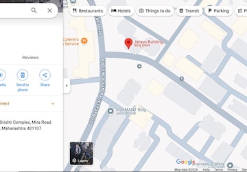 2 BHK Apartment – Map Location View at Jatayu CHSL, Mira Road East - for Rent