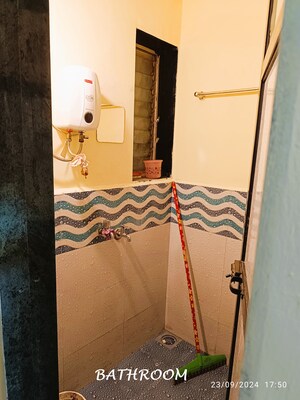 Bathroom in 2 BHK Apartment at Jatayu CHSL, Mira Road East – for Rent