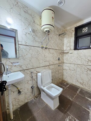 Bathroom in 1 BHK Builder Floor at Chattarpur – for Rent