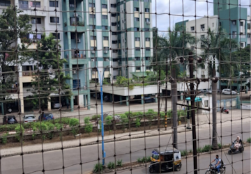 Balcony in 2 BHK Apartment at Magarpatta City Cosmos, Kharadi Bypass Road – for Rent