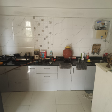 Kitchen in 1 BHK Apartment at Jhamtani Vision Ace Phase 1, Mumbai Bangalore Highway – for Rent