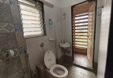 Bathroom in 1 BHK Apartment at Cosmos Enclave, Kasarvadavali – for Rent