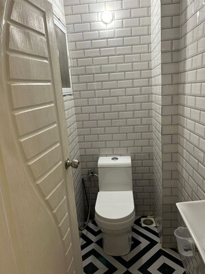 Bathroom in 1 BHK Apartment at Gods Heaven CHS, Powai – for Rent