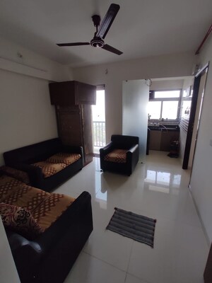 Living Room in 1 BHK Apartment at JVM Aroma, Kasarvadavali – for Rent