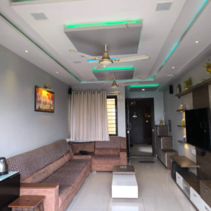 Living Room in 2.5 BHK Apartment at Sargam CHS Nanded, Nanded – for Sale