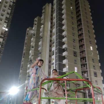 2.5 BHK Apartment – Exterior View View at UPAVP Ganga Yamuna And Hindon Enclave, Siddharth Vihar - for Rent