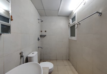 Bathroom in 2.5 BHK Apartment at Bhartiya Nikoo Homes, Thanisandra Main Road – for Rent