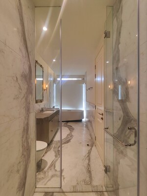 Bathroom in 2 BHK Apartment at Bhartiya Leela Residences, Thanisandra Main Road – for Sale