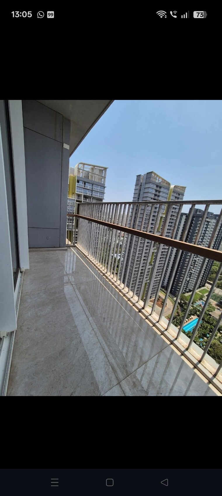 Balcony, tata-serein 3 Bedroom 1140 Sq.Ft. Apartment In Pokhran Road No Two Thane 9336926
