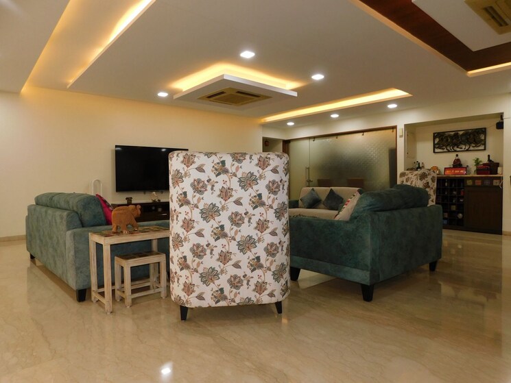Living Room, supreme-lake-superior 5 Bedroom 4500 Sq.Ft. Apartment In Powai Mumbai 9336941